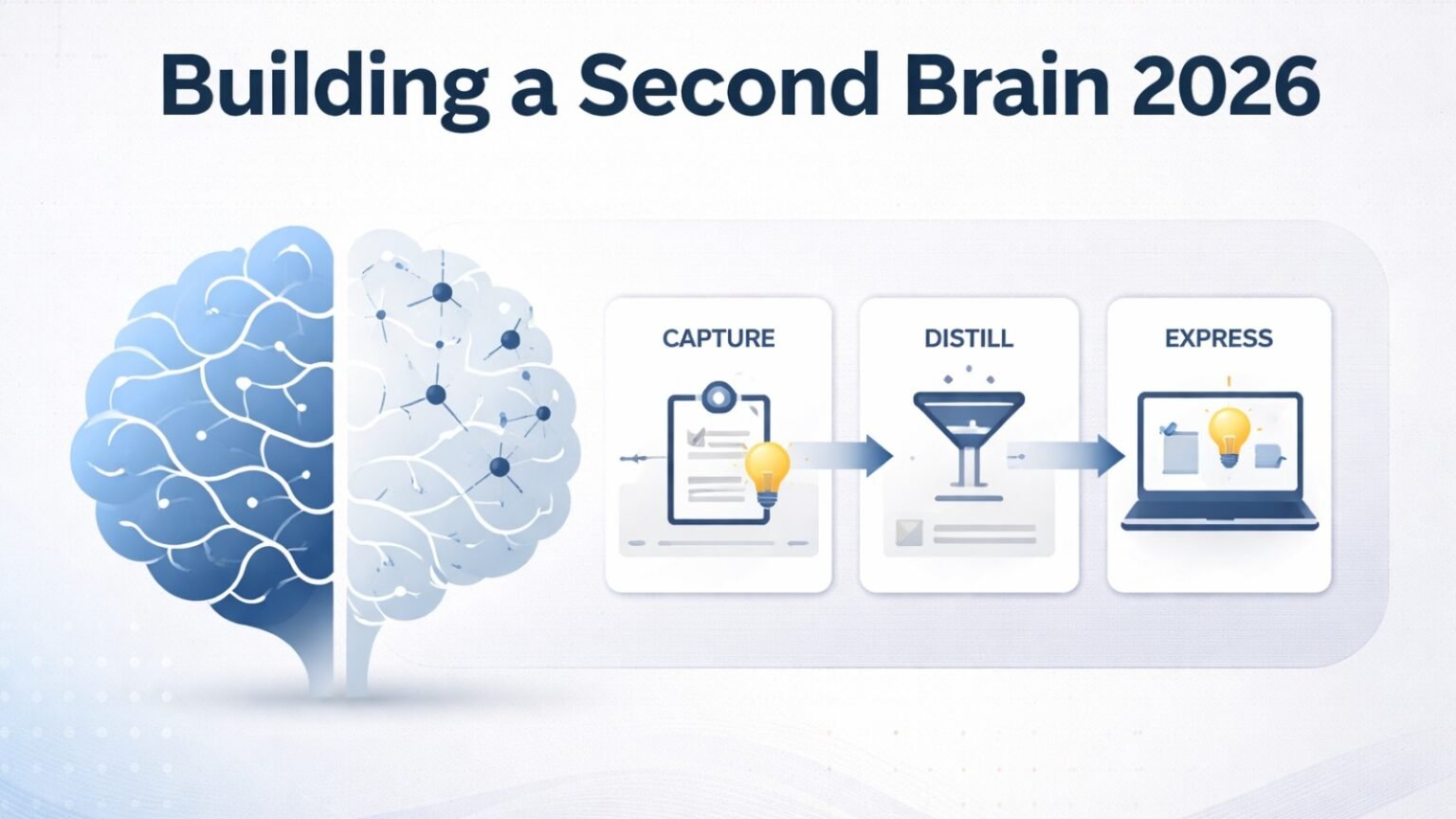 Building a Second Brain 2026 digital knowledge system workflow diagram