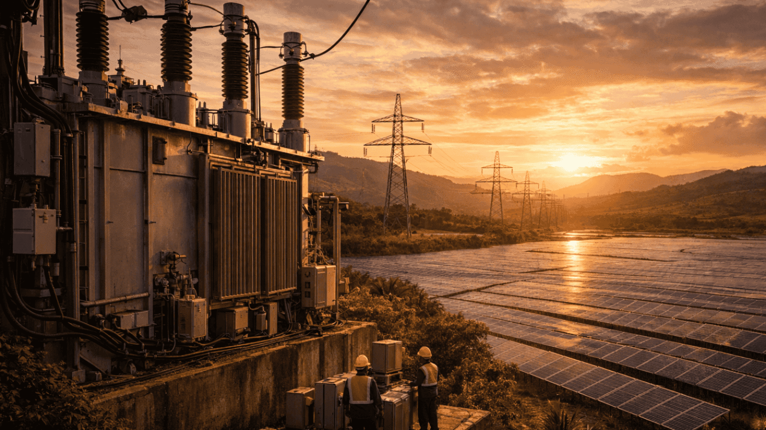 Chinese-built electric grid infrastructure illustrating the Electrostate Pivot across the Global South