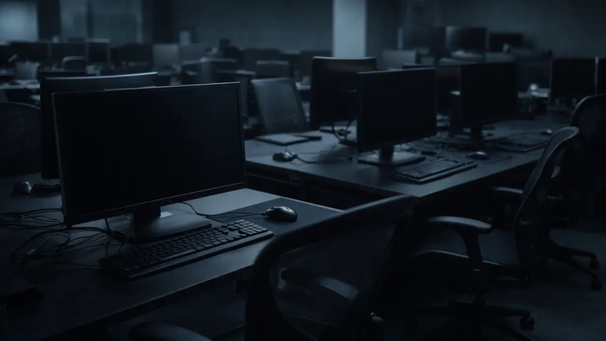 gaming layoffs industry crisis 2026 — empty studio