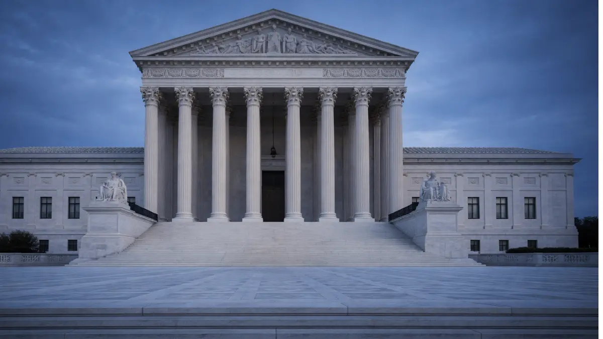 US Supreme Court marble columns — Section 122 tariffs constitutional ruling 2026