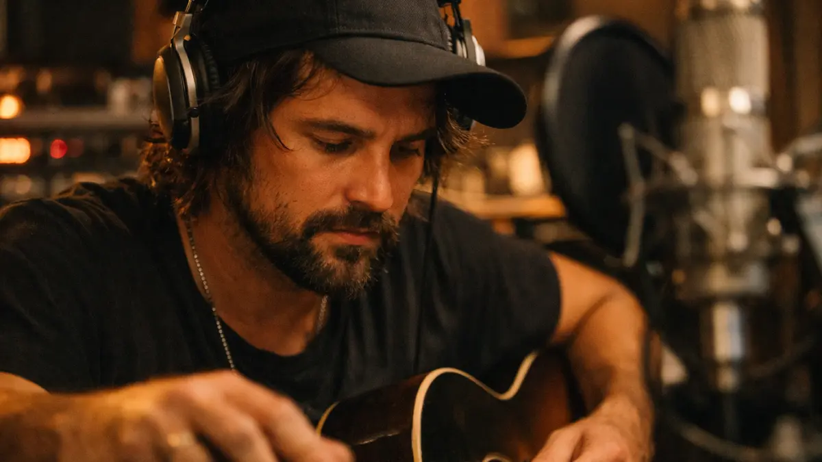 Music artist in recording studio — streaming economy AI split 2026